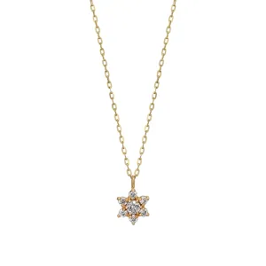 10K Yellow Gold Diamond Lumiere Mini Necklace