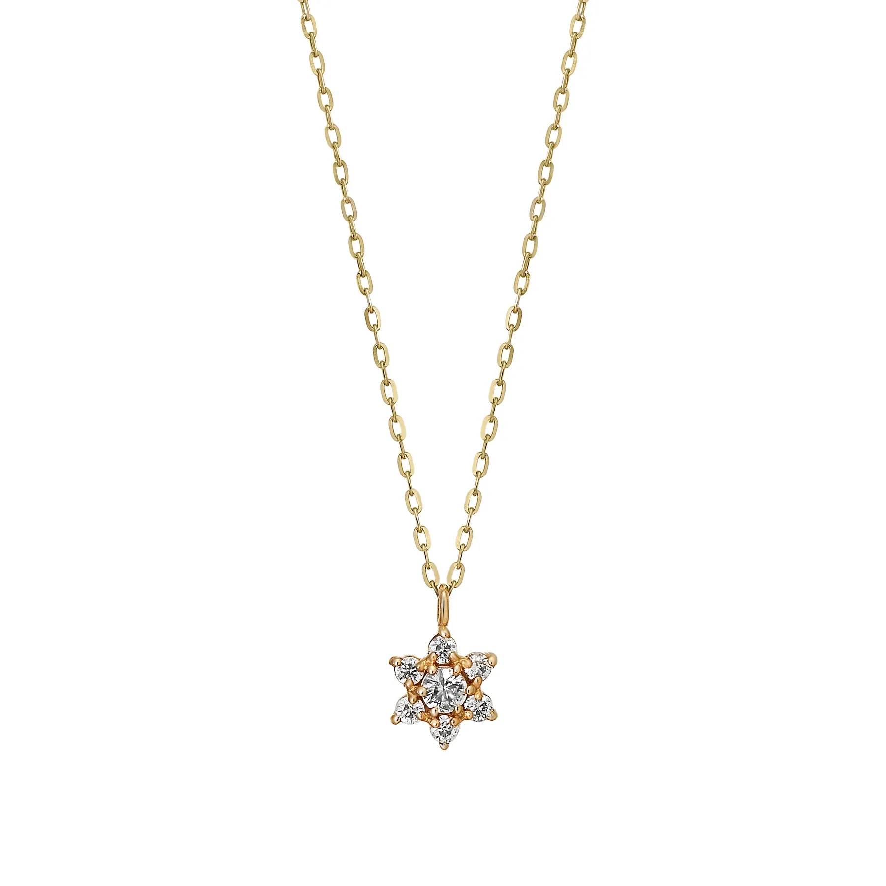 10K Yellow Gold Diamond Lumiere Mini Necklace
