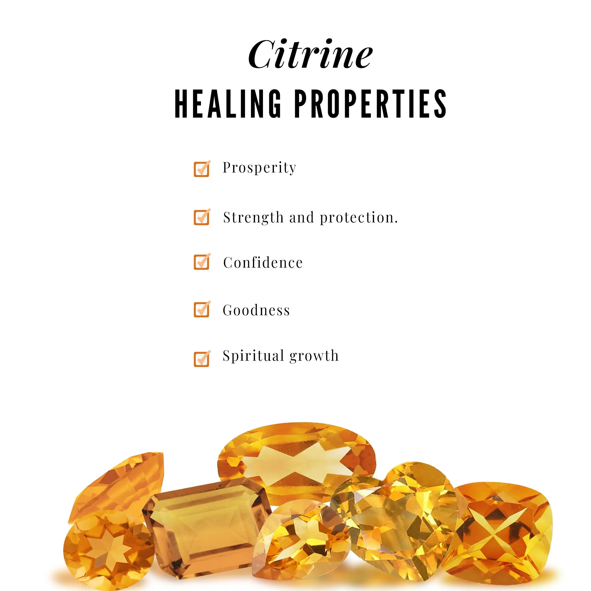 1.50 CT Natural Citrine and Moissanite Beaded Ring Set