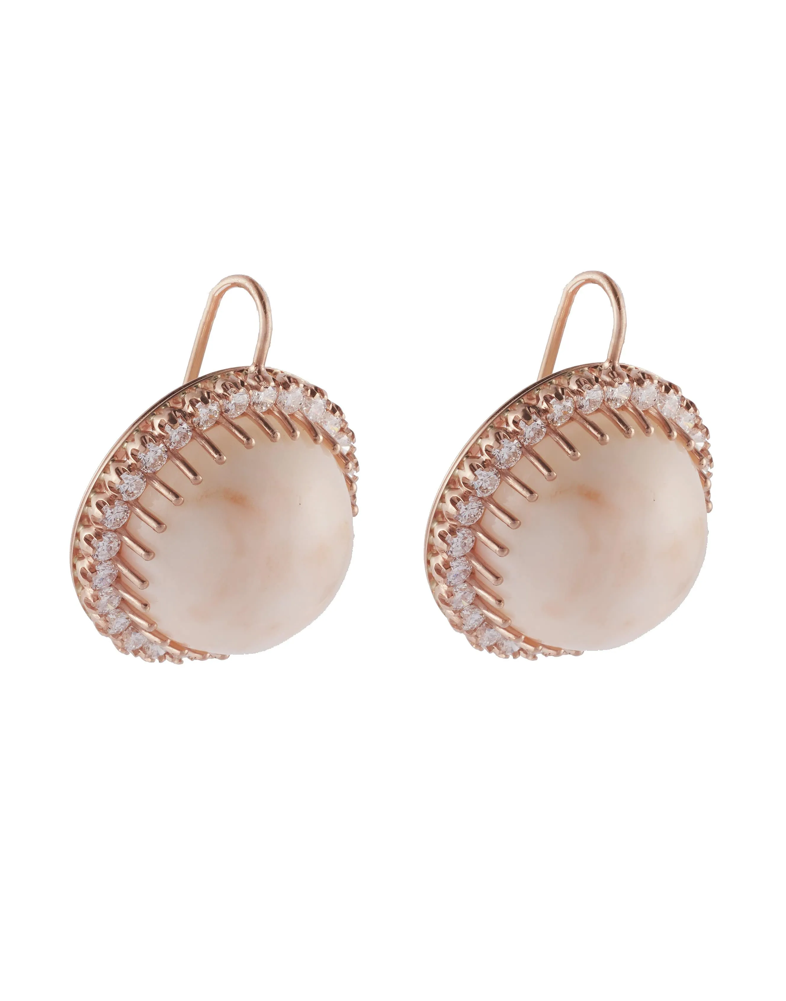 Angel Skin Coral Earrings