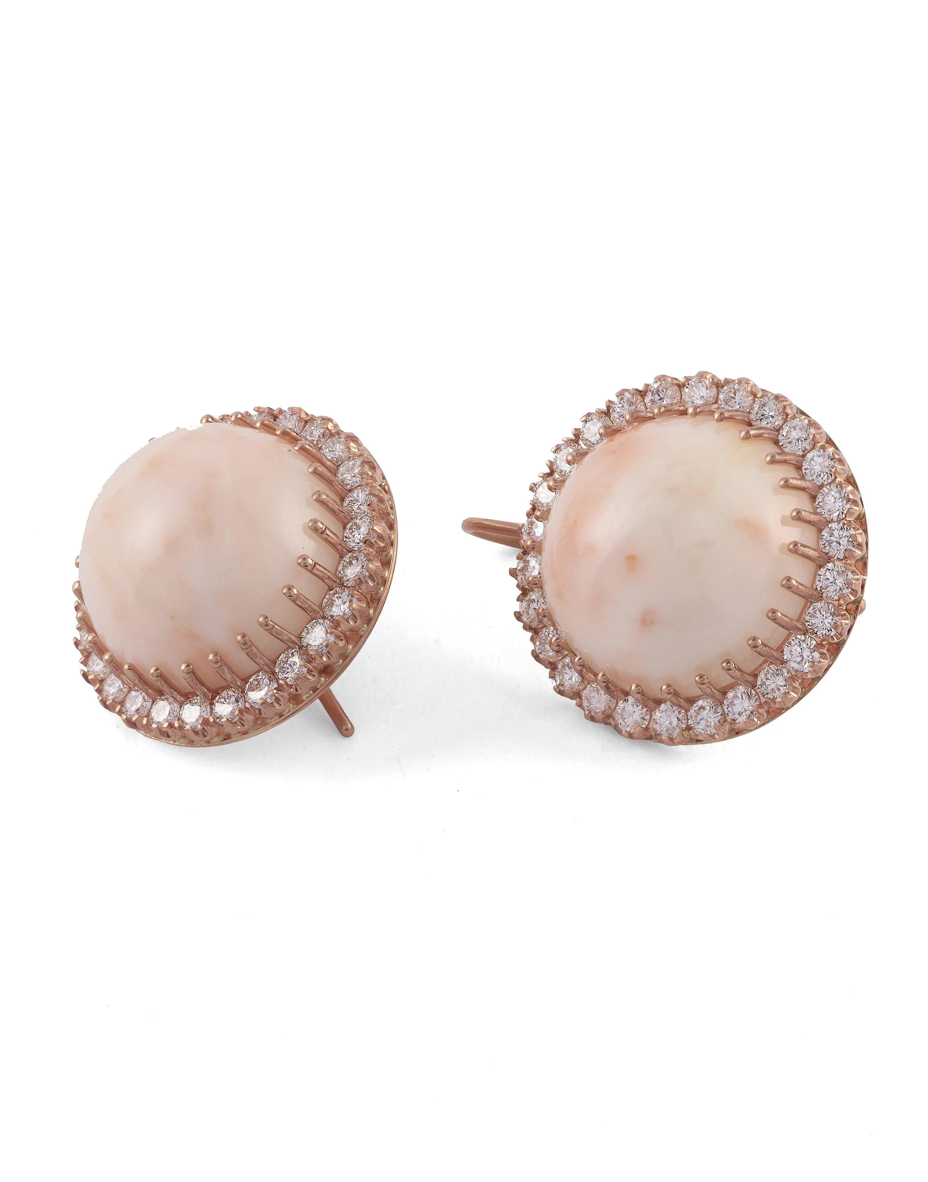 Angel Skin Coral Earrings