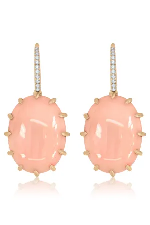 Angelskin Coral Drop Earrings
