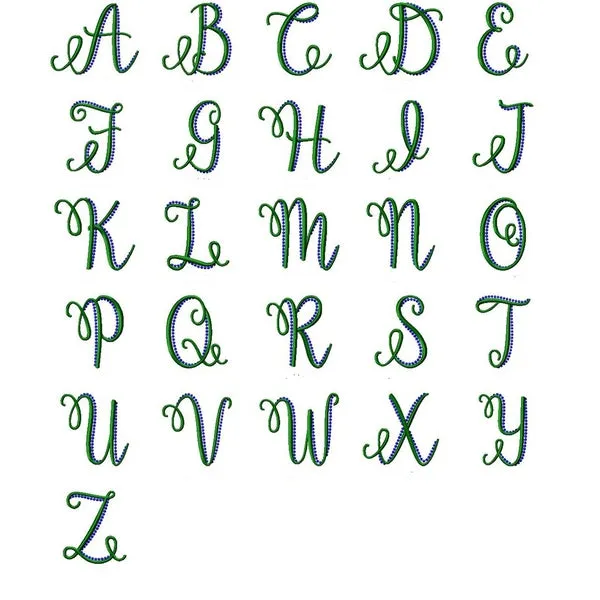 Annabelle Embroidery Font