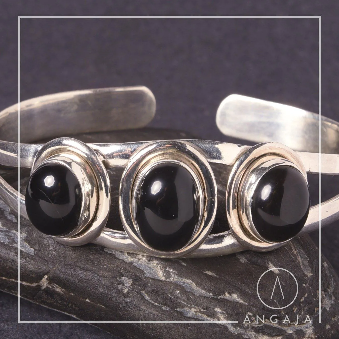 Black onex Silver Bracelet