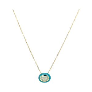 BLUE TOPAZ & TURQUOISE BUBBLE NECKLACE