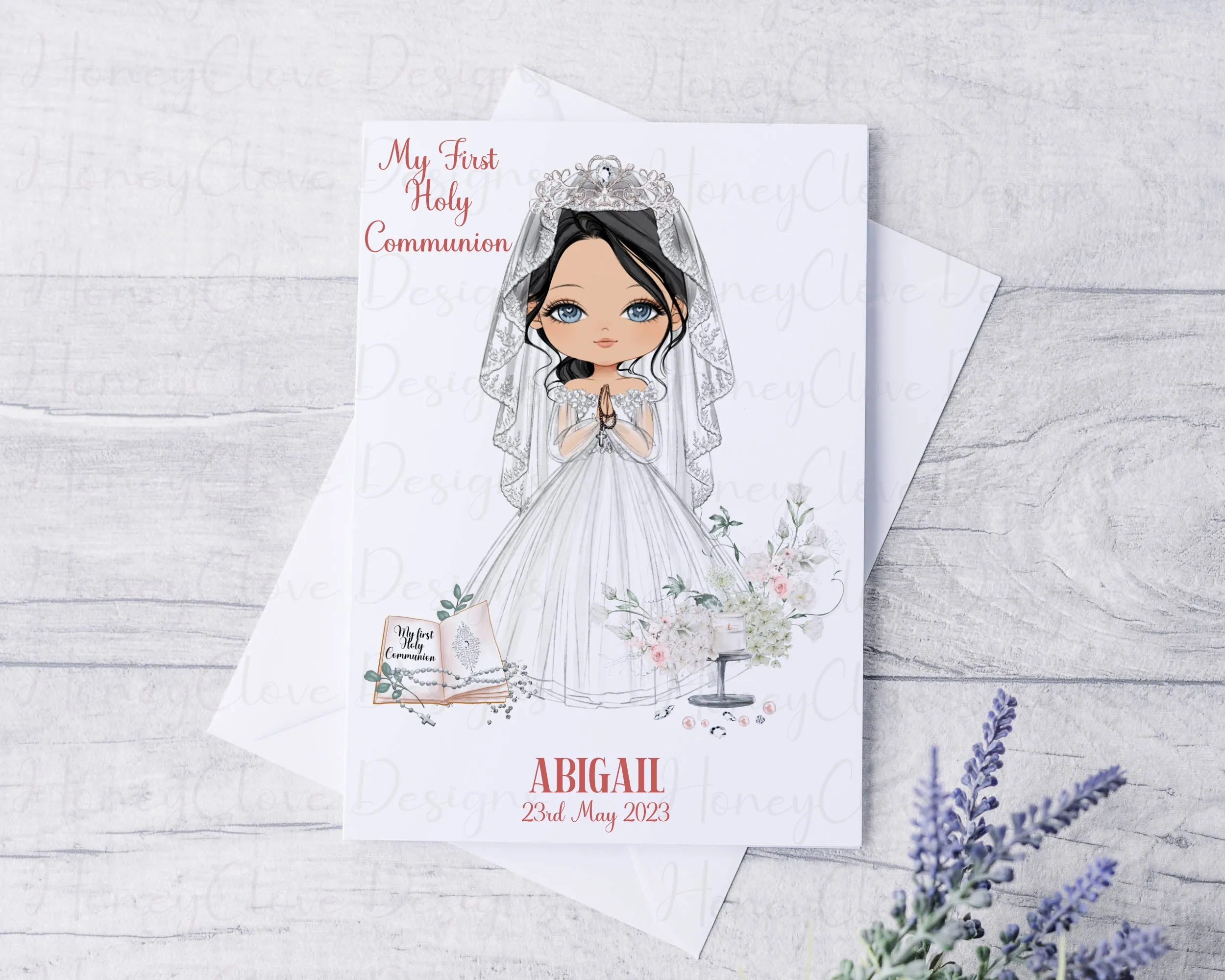 Communion Girl A4 Print - UNFRAMED