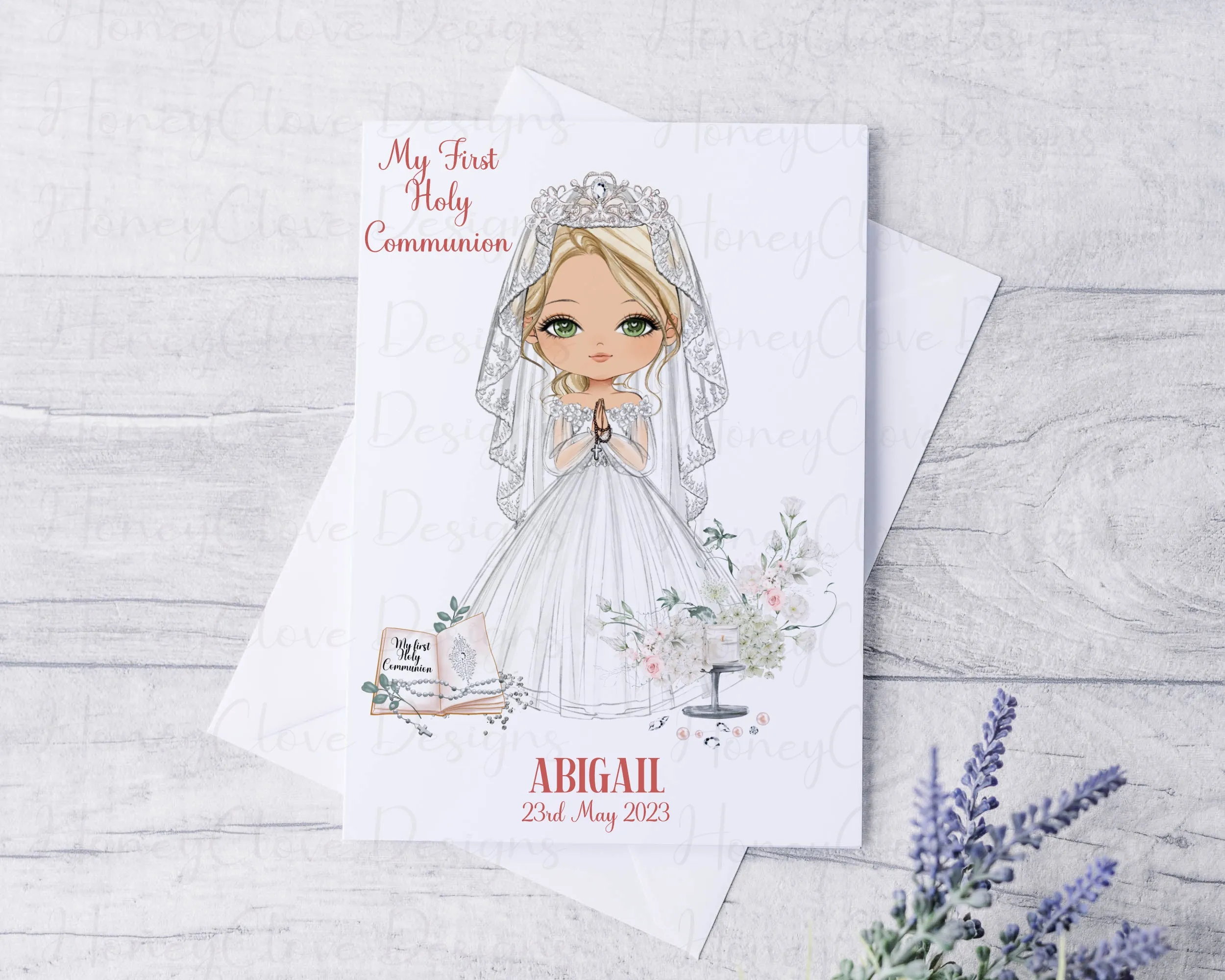 Communion Girl A4 Print - UNFRAMED