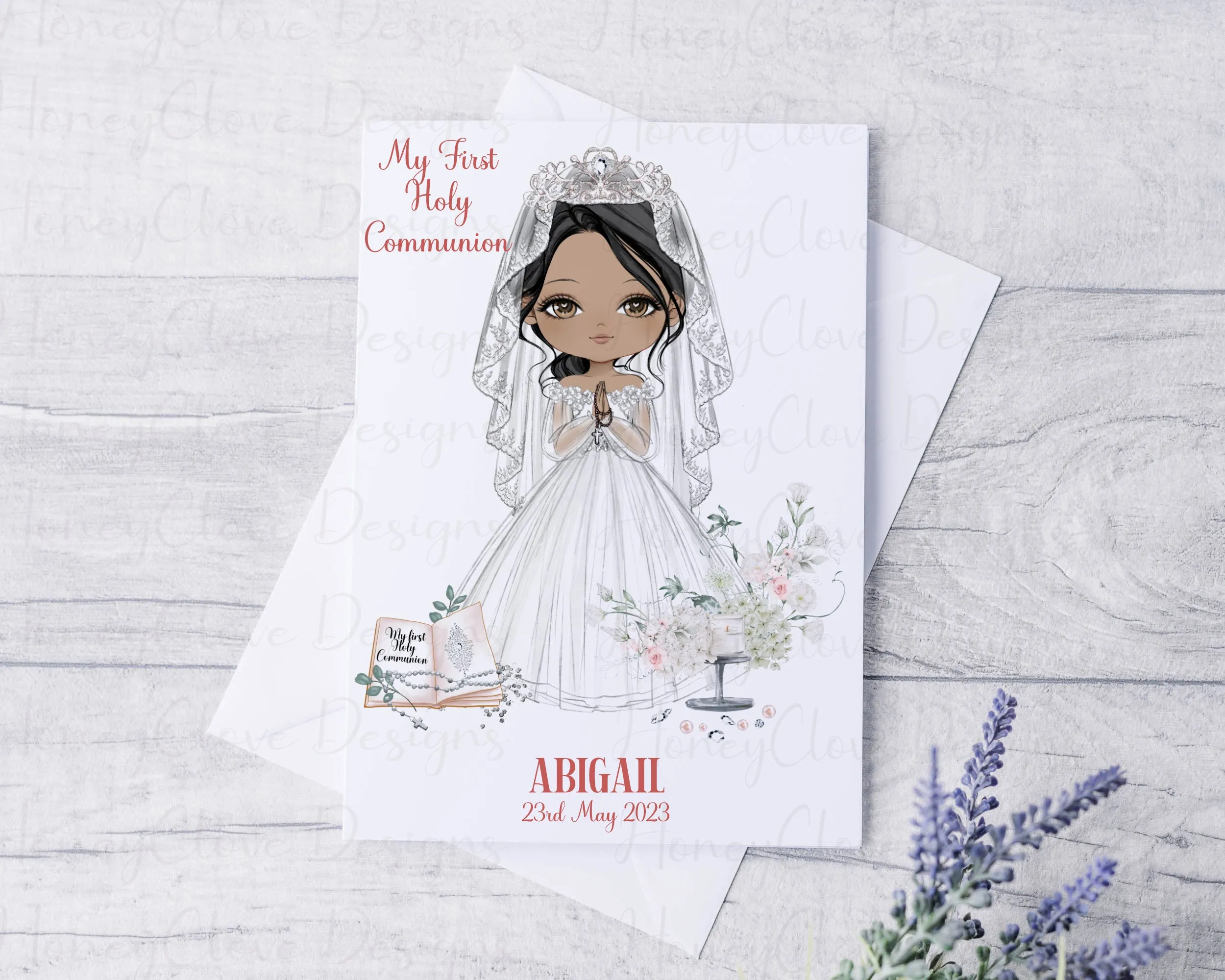 Communion Girl A4 Print - UNFRAMED