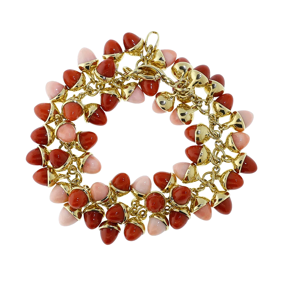 Coral Mikado Flamenco Bracelet