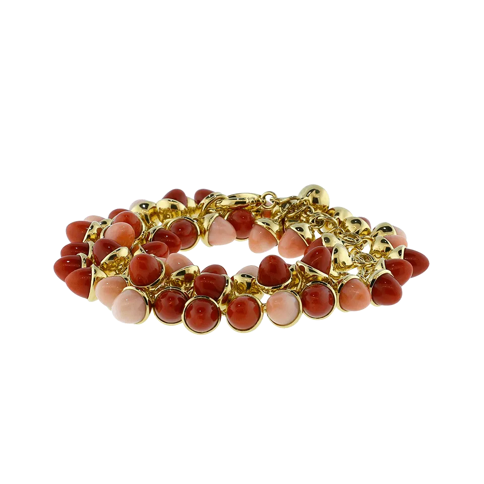 Coral Mikado Flamenco Bracelet