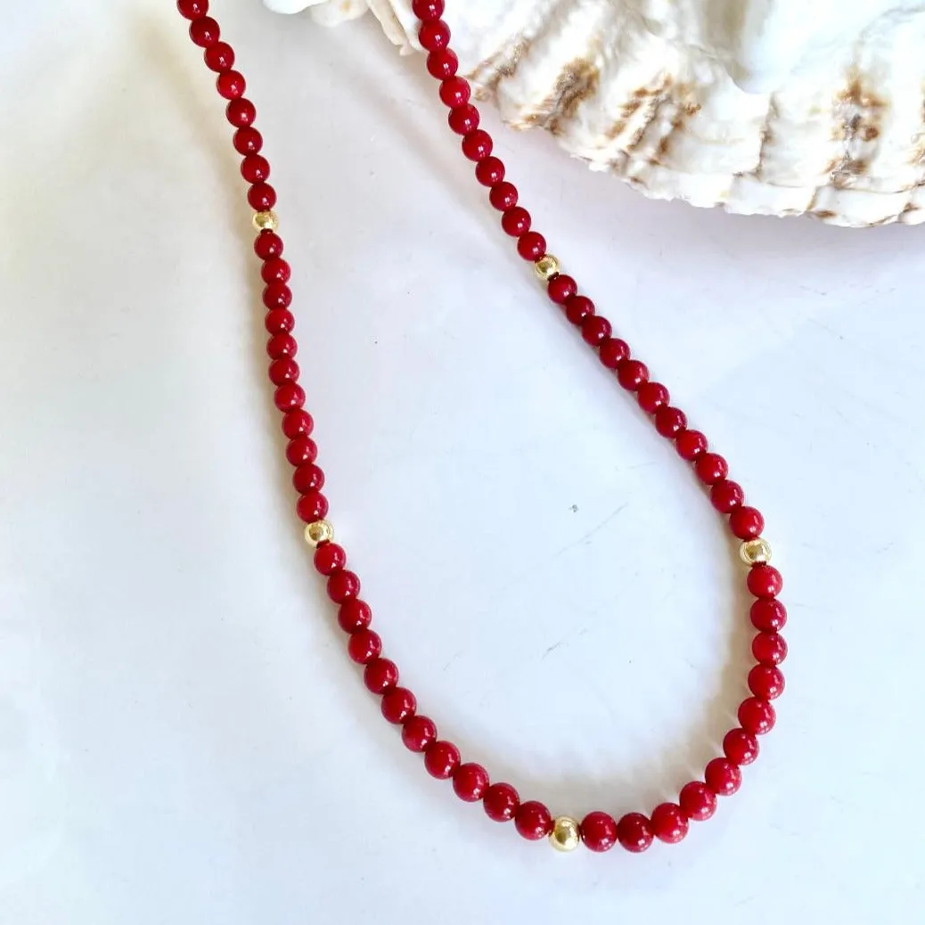 Coral Necklace - Rossi
