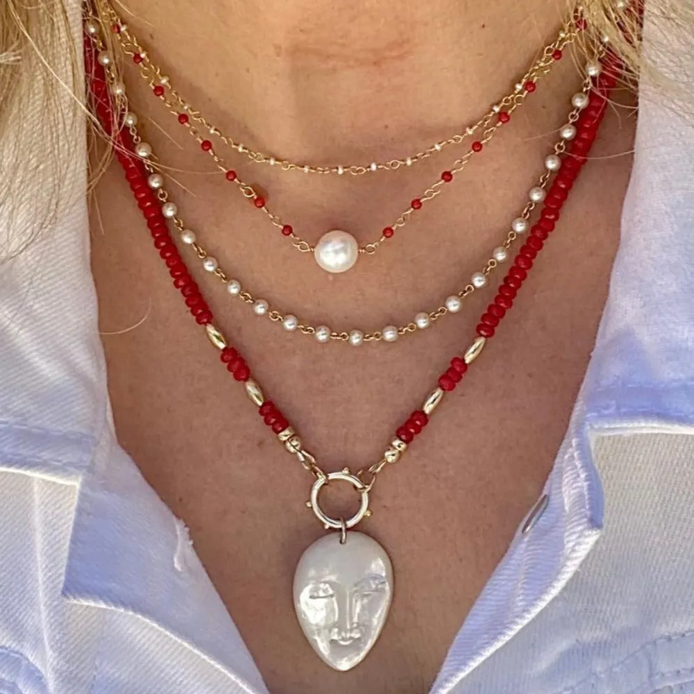 Coral Necklace - Rossi