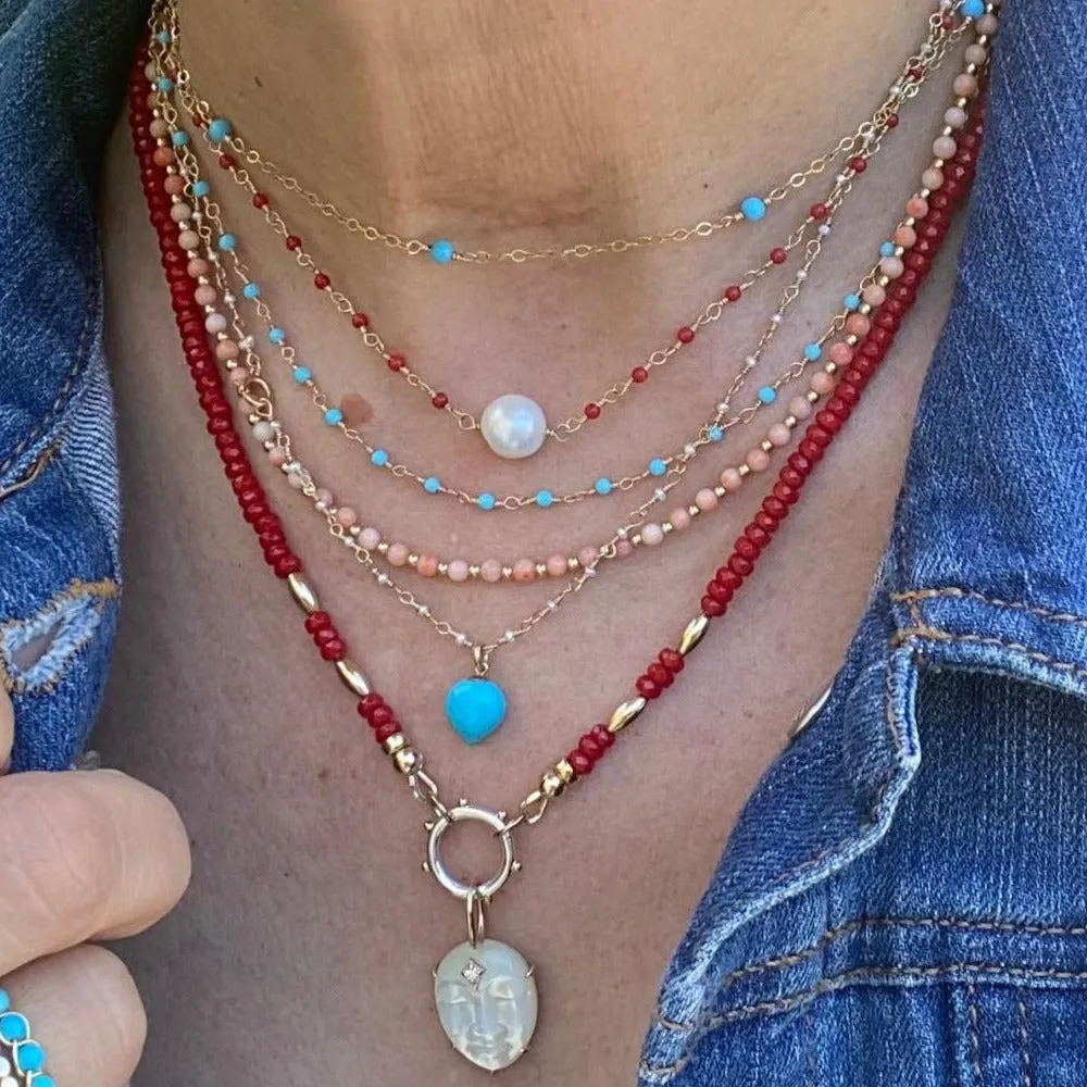 Coral Necklace - Rossi