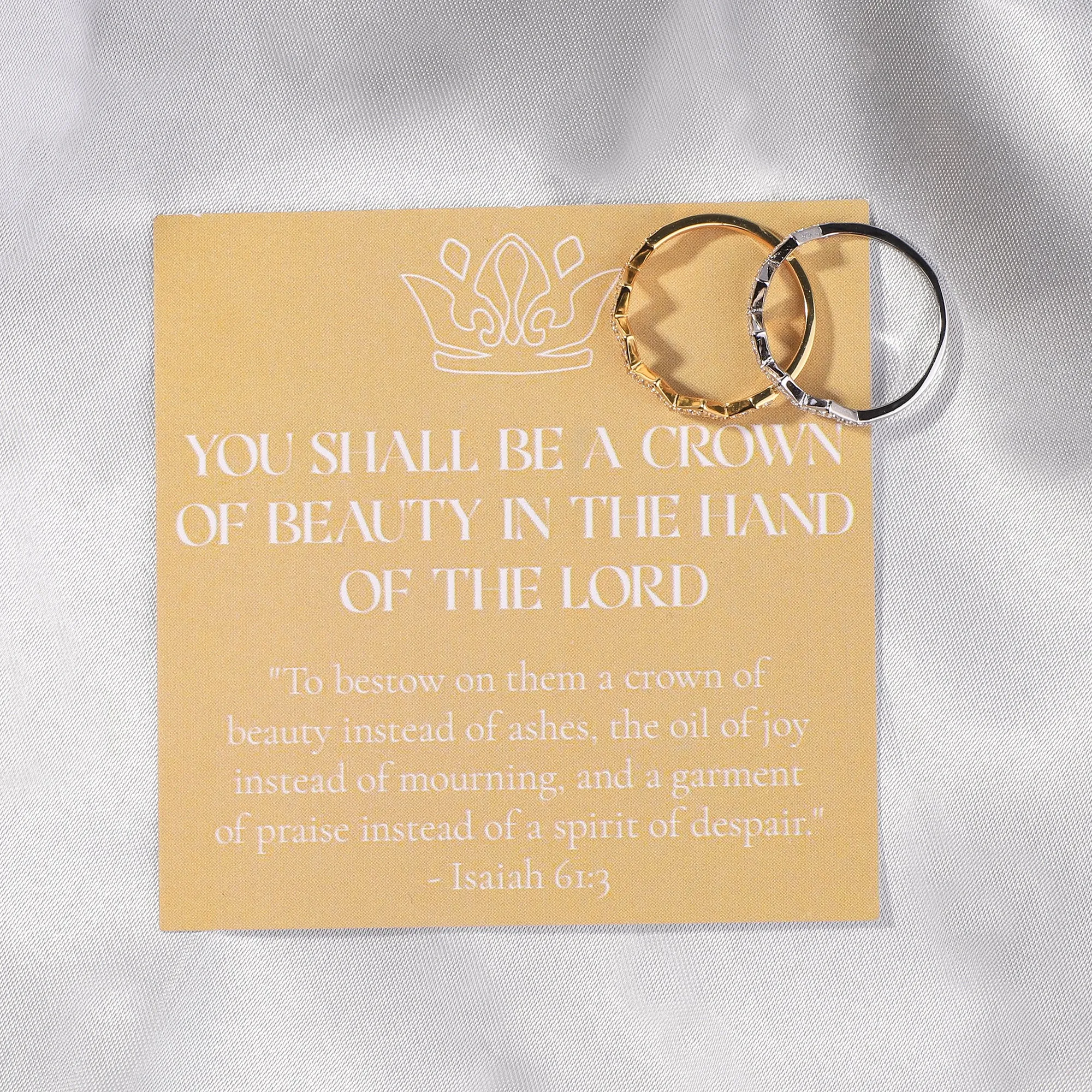 Crown Of Beauty Ring - Isaiah 61:3