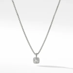 David Yurman Petite Albion(R) Pendant Necklace with White Topaz and Diamonds
