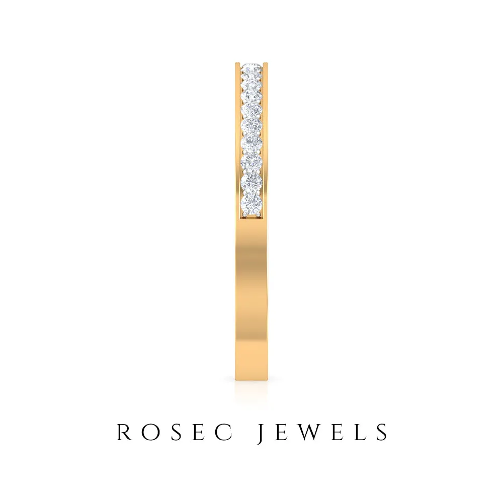 Diamond Stackable Half Eternity Ring