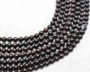 Garnet Beads, Natural Round Crystal Beads 4mm to 12mm