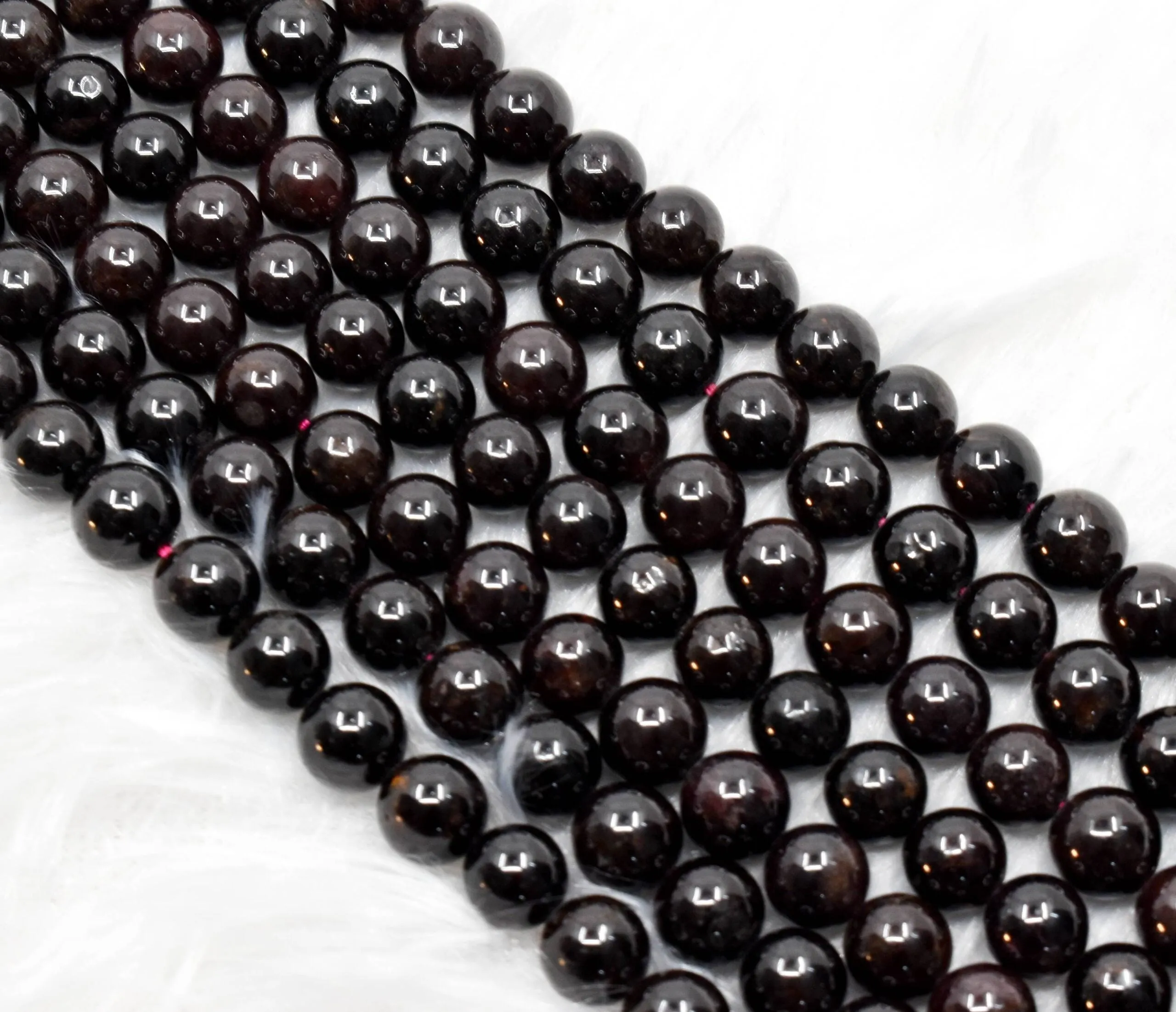 Garnet Beads, Natural Round Crystal Beads 4mm to 12mm