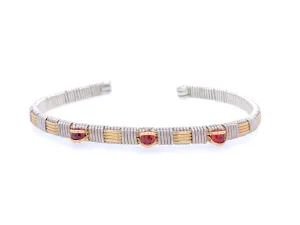 Garnet Classic Cuff Bracelet
