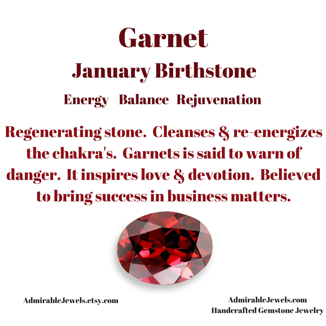 Garnet Heart Briolette Pendant Necklace