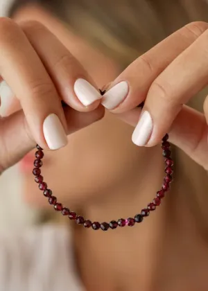 Garnet Stone Bracelet