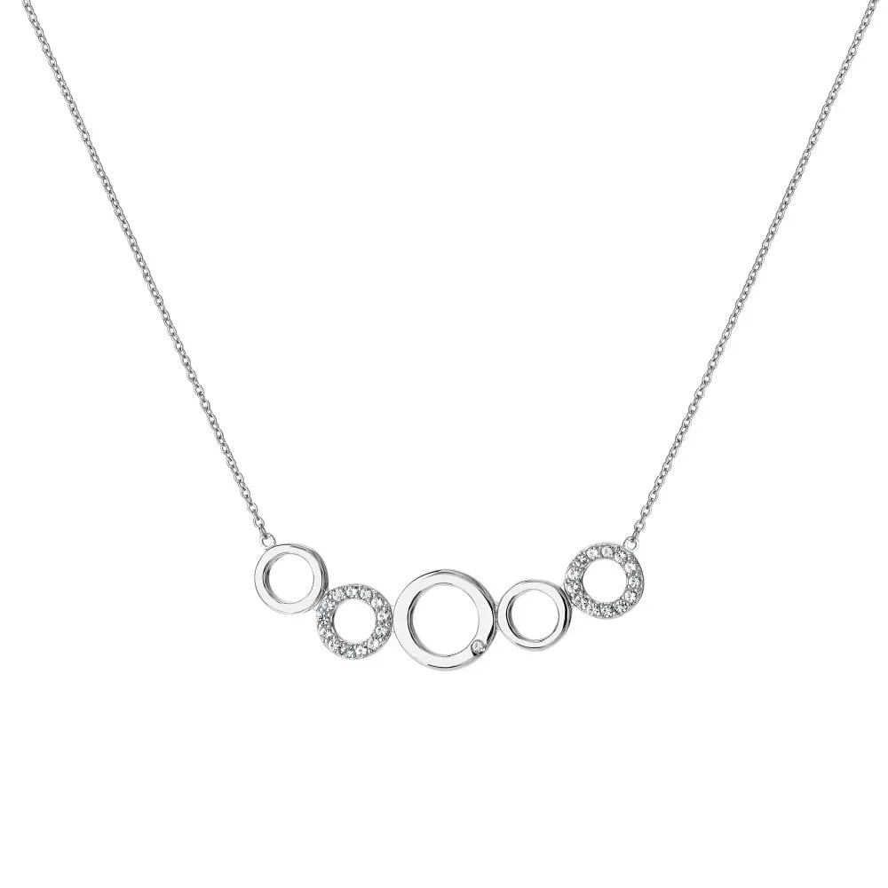 Hot Diamonds Balance White Topaz Necklace DN164