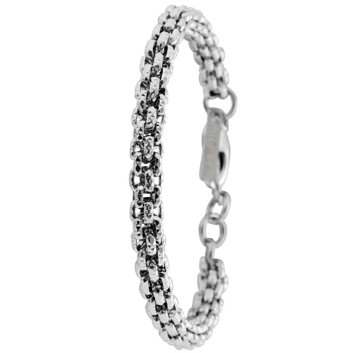 Invicta Men's Bracelet - Elements 9.20" Silver Stainless Steel Hook Buckle | 39640