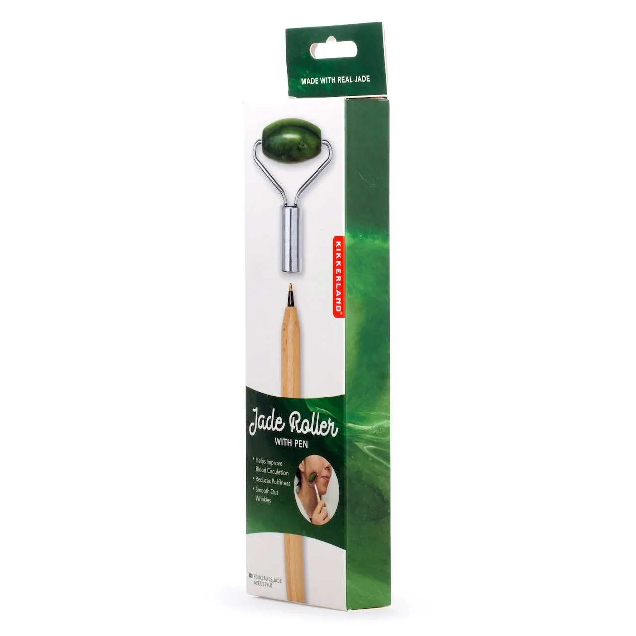 Jade Roller with Pen