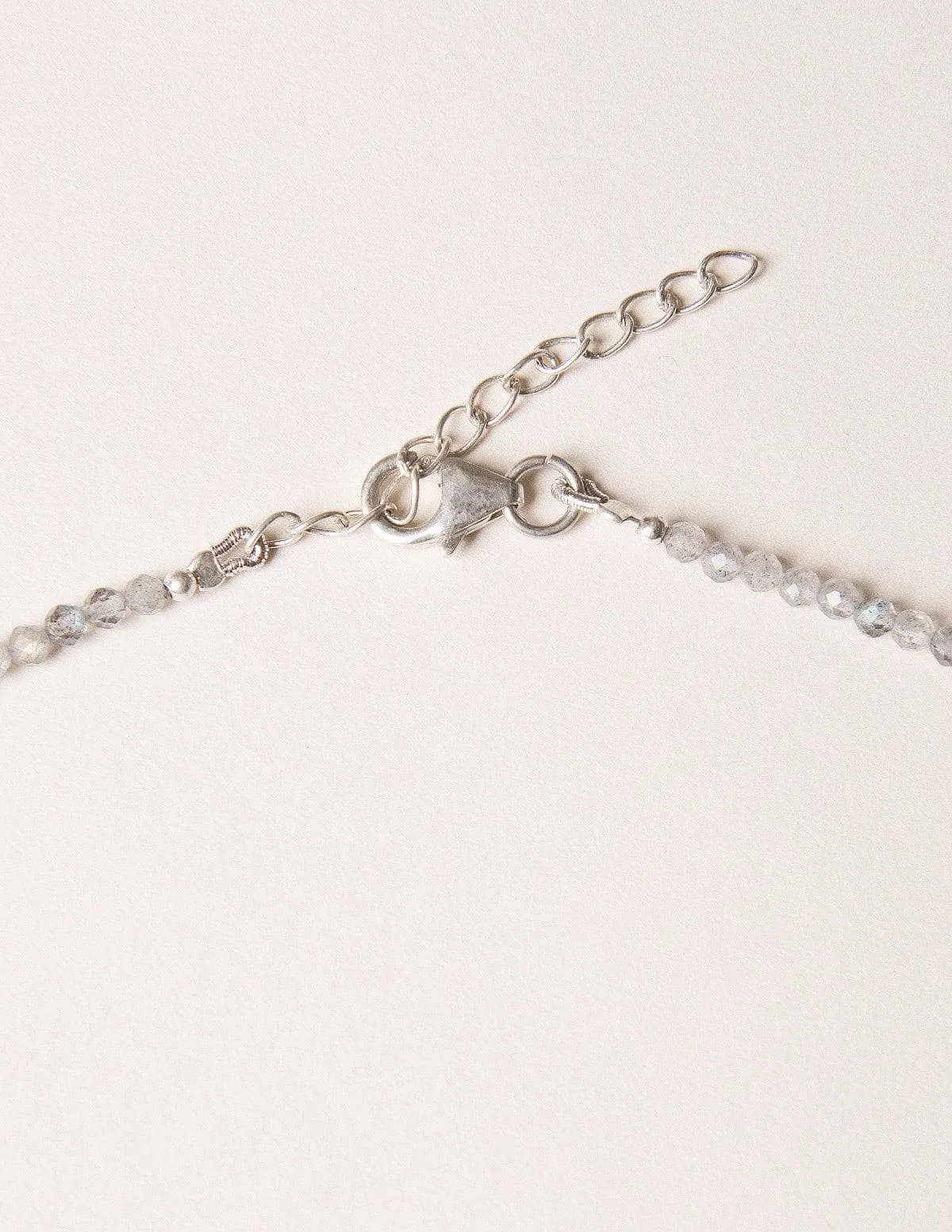 Labradorite and and Blue Topaz Beaded Necklace - One of a Kind