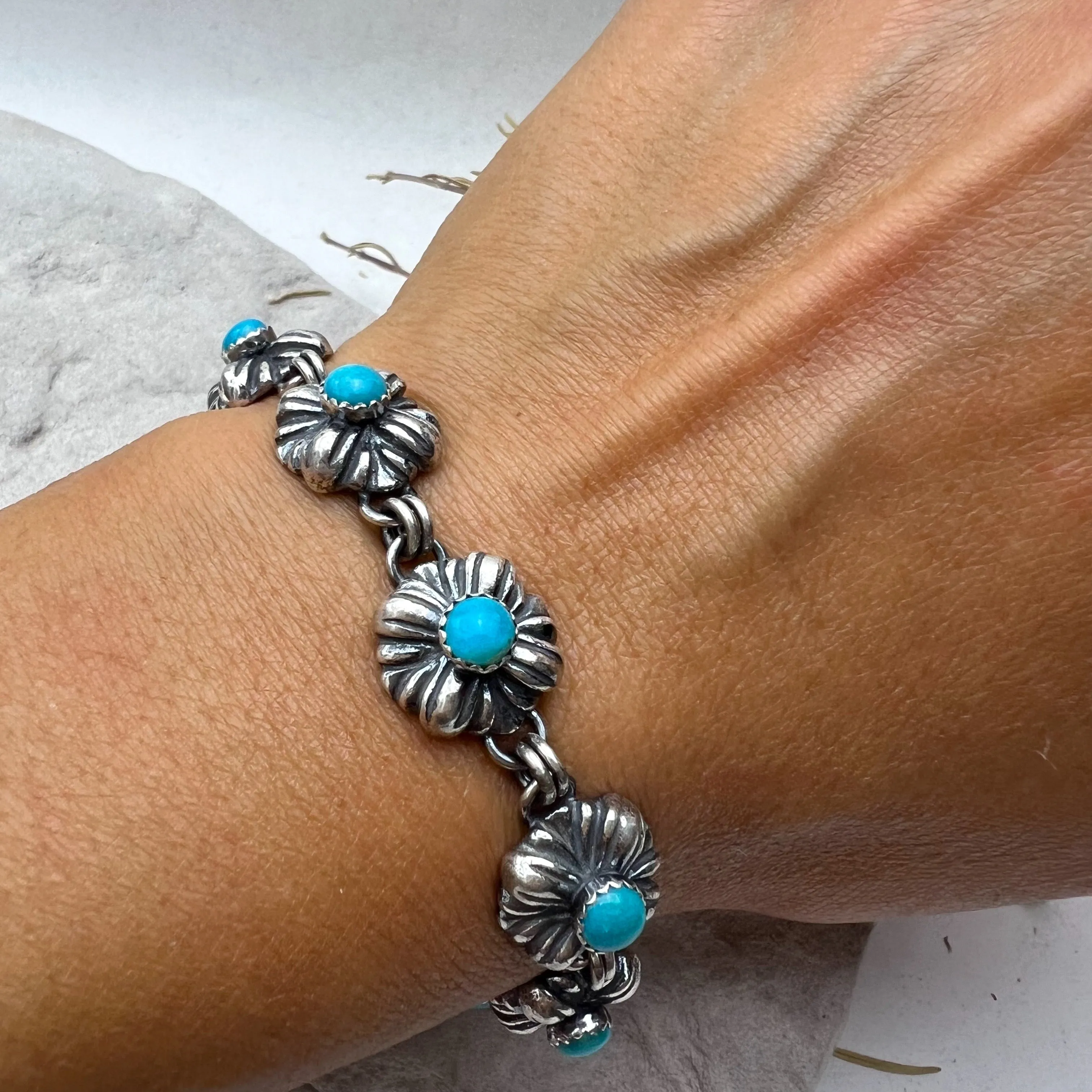 Linked Turquoise Bracelet