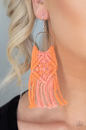 Macrame Rainbow - Orange Paparazzi Accessories