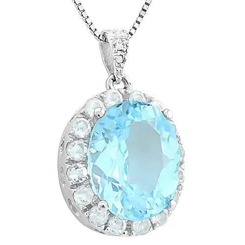 MARVELOUS ! BABY SWISS BLUE TOPAZ & 11 1/5 CARAT (16 PCS) WHITE TOPAZ 925 STERLI