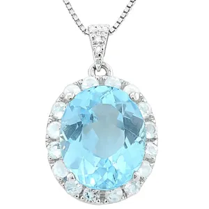 MARVELOUS ! BABY SWISS BLUE TOPAZ & 11 1/5 CARAT (16 PCS) WHITE TOPAZ 925 STERLI
