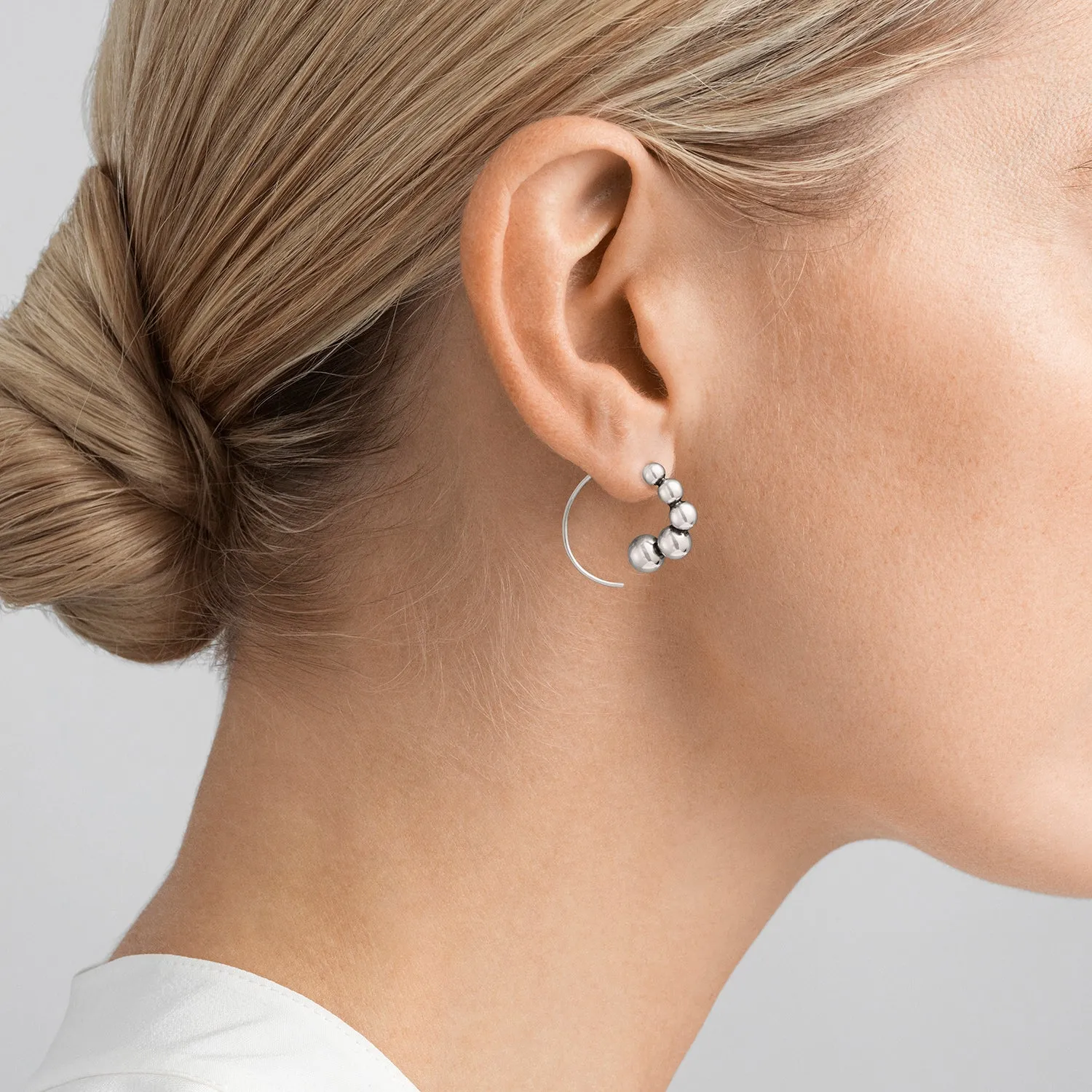 Moonlight Grapes Earrings - Silver - 10014371