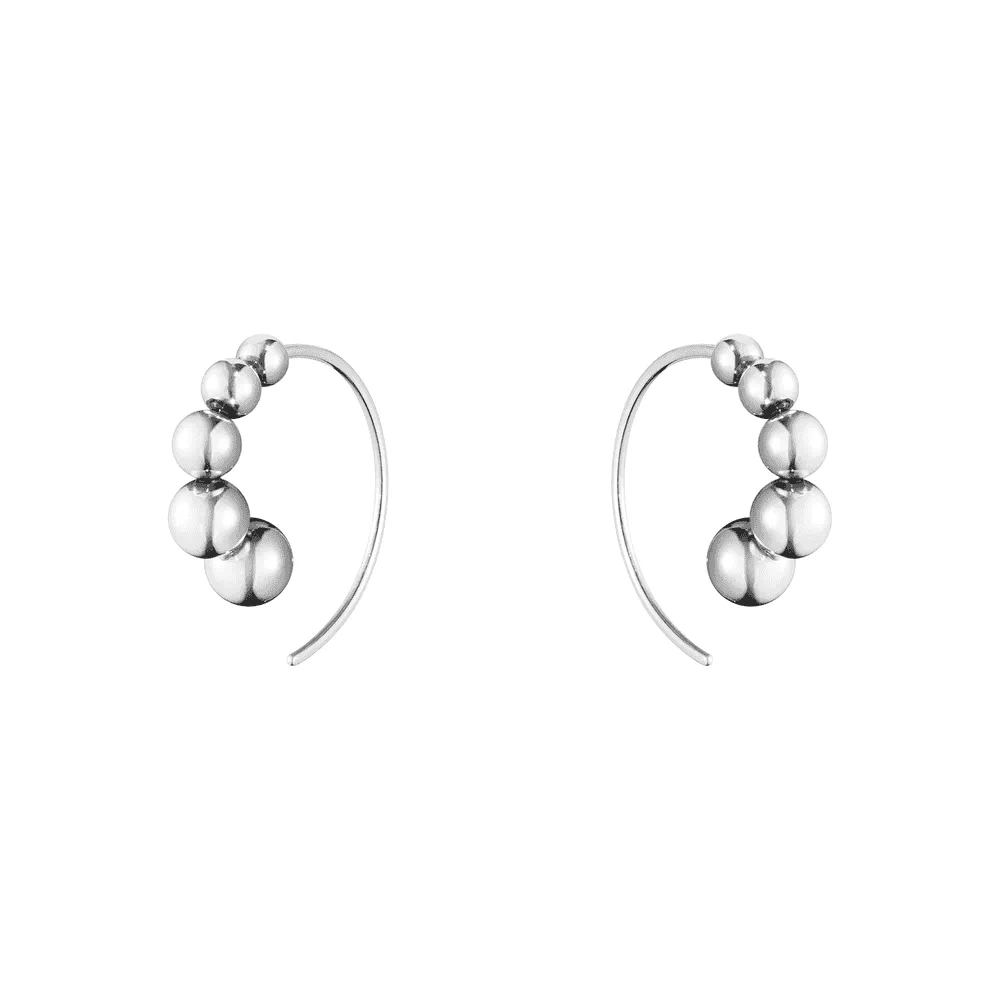 Moonlight Grapes Earrings - Silver - 10014371
