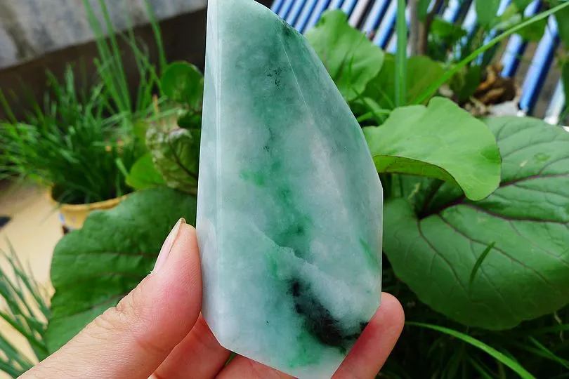 Natural Jade Rough Jadeite Raw (122g,8.6X4.6X1.6cm)