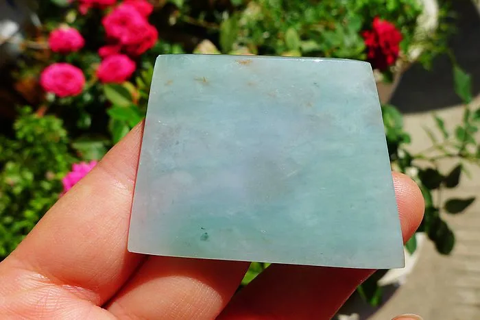 Natural Jade Rough Jadeite Raw (25g,4.8X3.9X0.5cm)
