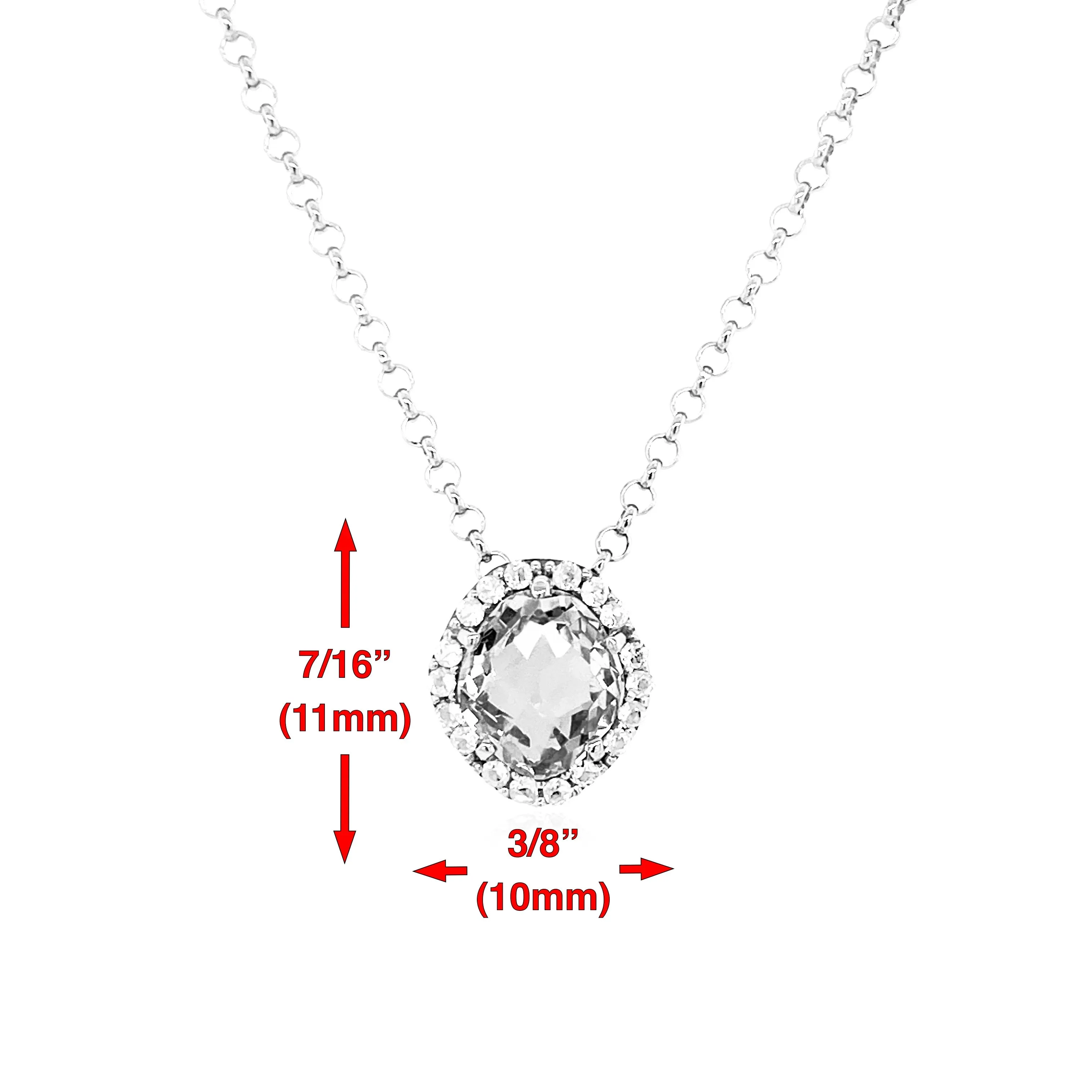 PANORAMA Necklace (1260) - Blue Topaz / YG
