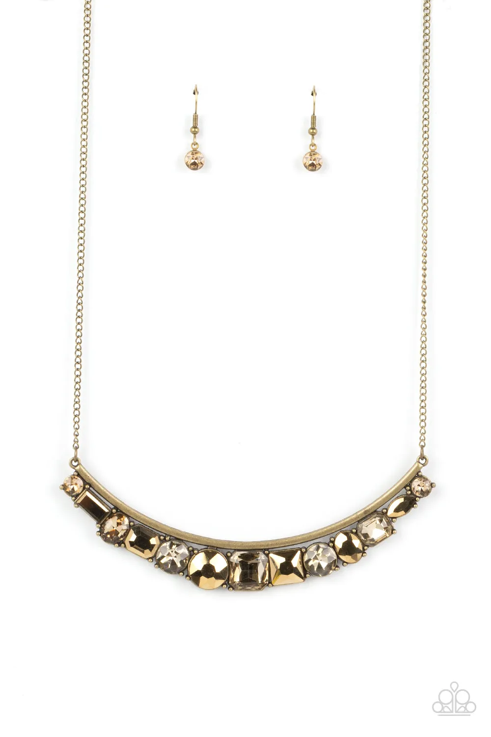 PAPARAZZI The Only SMOKE-SHOW in Town - Brass NECKLACE