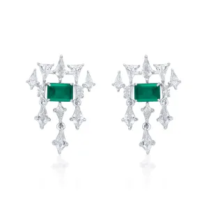 Provence 925 Silver Emerald Doublet Earrings