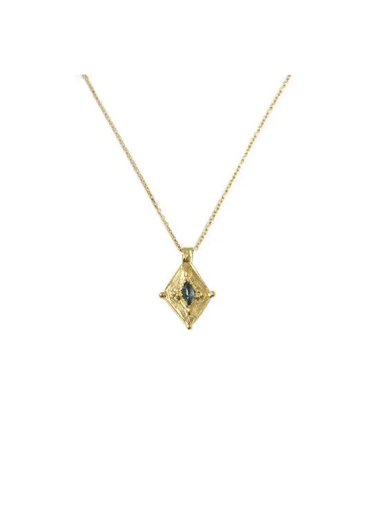 Thais Topaz 18k Gold Plate Necklace