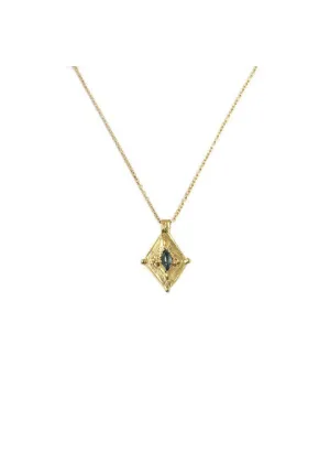 Thais Topaz 18k Gold Plate Necklace
