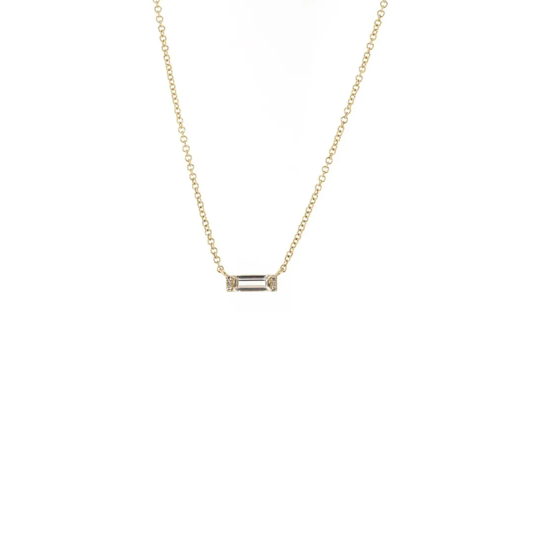 Topaz & Diamond Necklace