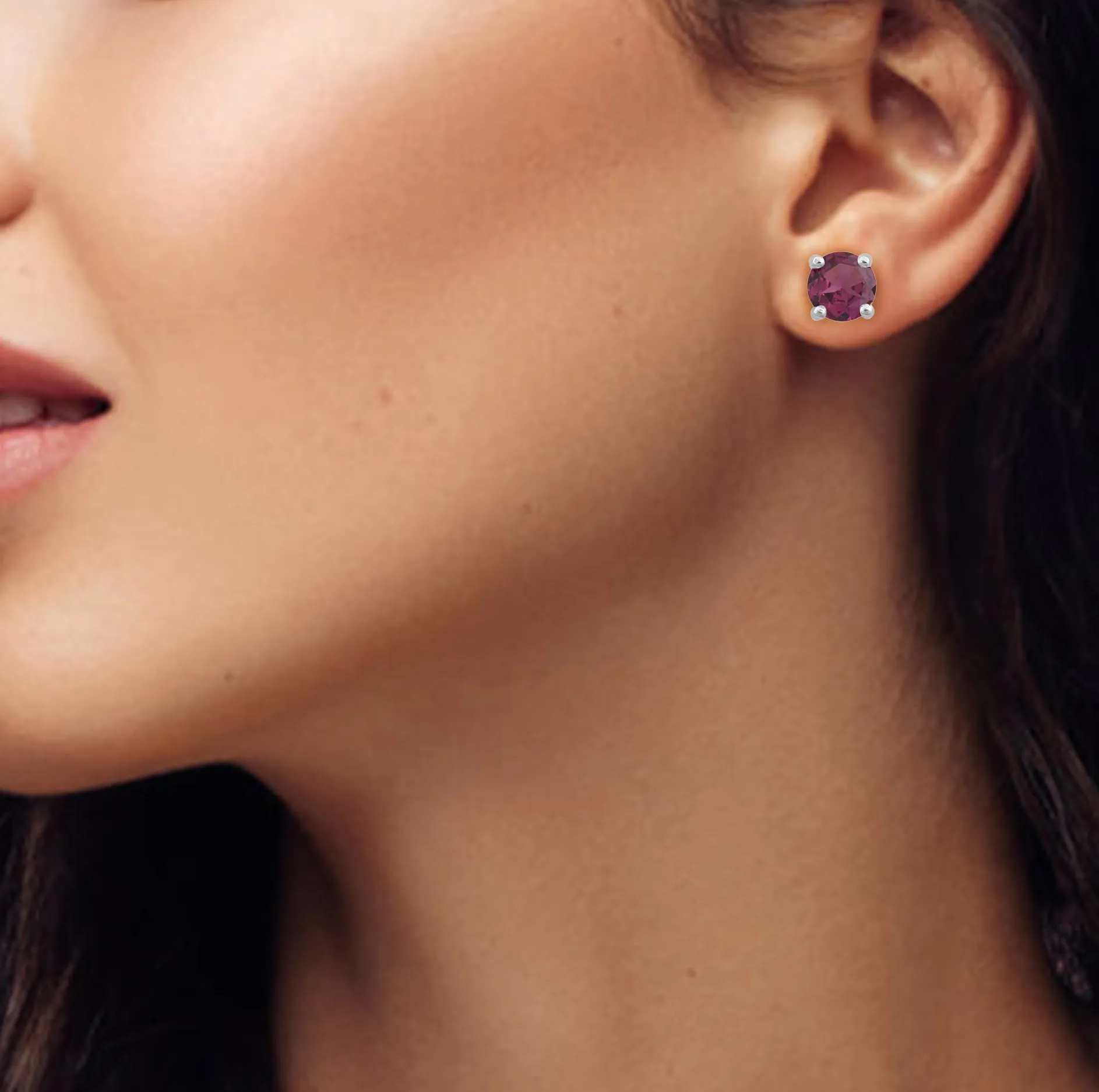 Tourmaline Round Studs Earrings
